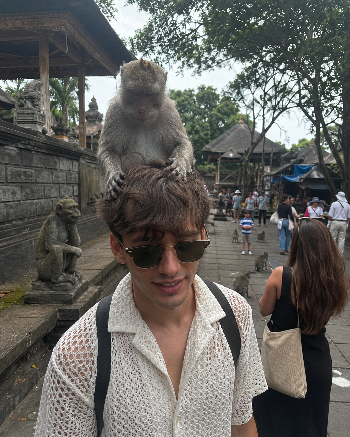 Character driven AI ad frame of a monkey for a playful DTC brand
